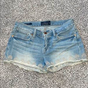 Denim jean shorts